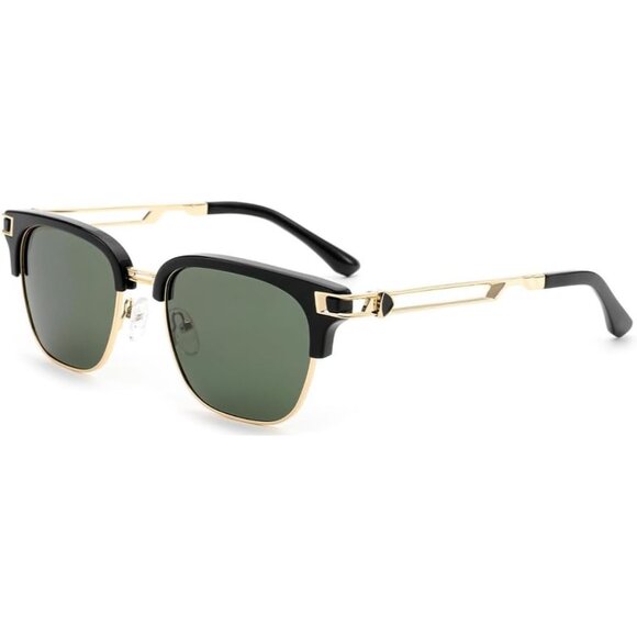 Trendy Round Polarized Men's Sunglasses UV 400 Protection MB1596S